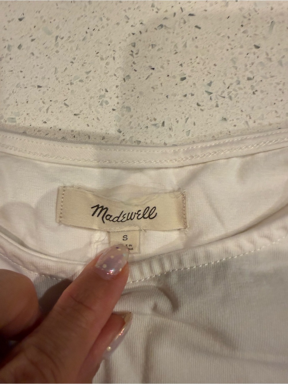 Madewell White Short Sleeve Tee - Soft Classic
